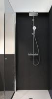 Hansgrohe Crometta e 240 1jet showerpite met thermostaat ecosmart chroom 27281000 - thumbnail