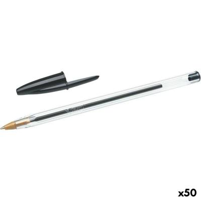 50x Bic Cristal balpen zwart medium 50x Bic Cristal balpen zwart medium