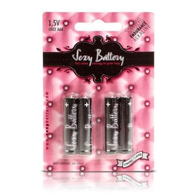 Alkalinebatterijen AAA Sexy Battery 802219.0 (4 pcs)