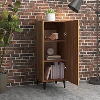 Dressoir 34,5x34x90 cm bewerkt hout bruineikenkleurig - thumbnail