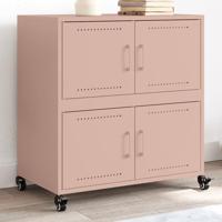 Dressoir 68x39x72 cm staal roze - thumbnail