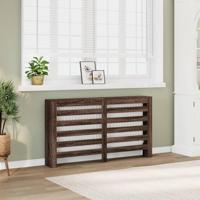 VidaXL Radiatorombouw 149x20x82 cm bewerkt hout bruin eikenkleurig - thumbnail