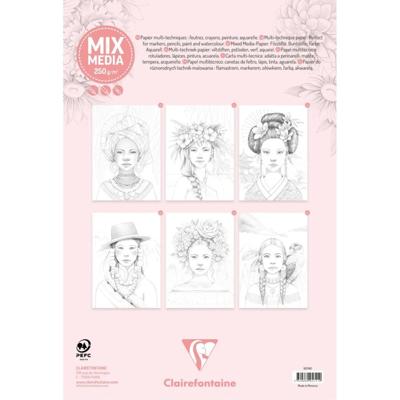 Kleurboek clairefontaine odelia a4 vrouwen