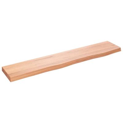 Wandschap 100x20x4 cm behandeld massief eikenhout lichtbruin Wandschap 100x20x4 cm behandeld massief eikenhout lichtbruin