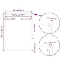 Rolgordijn verduisterend 95x150cm stofbreedte 90,7 cm polyester - thumbnail