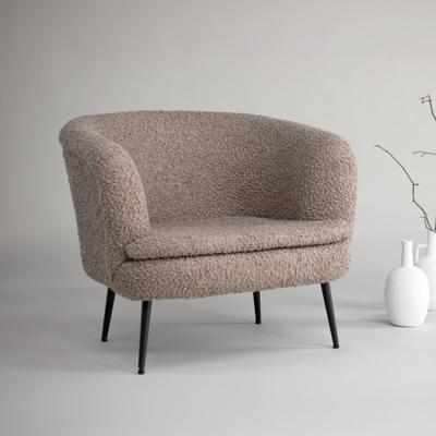 Nohr Fauteuil 'Aarti' Teddy, kleur Beige Nohr Fauteuil 'Aarti' Teddy, kleur Beige