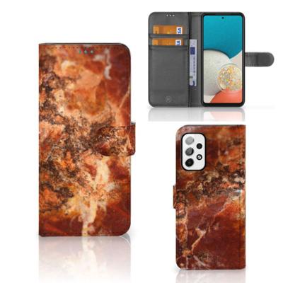 Samsung Galaxy A73 5G | Bookcase | Marmer Bruin