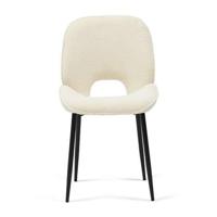 Rivièra Maison Eetkamerstoel 'Mr. Beekman' Bouclé, kleur Simply White - thumbnail