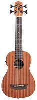 Kala U-Bass Wanderer elektrisch-akoestische bas ukelele met gigbag - thumbnail