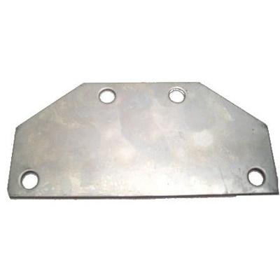 Gazelle Adapter plaatje achterlicht 95 x 45 mm RVS grijs