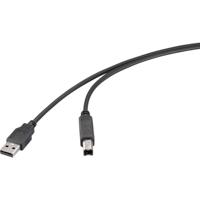 Renkforce USB-kabel USB 2.0 USB-A stekker 2.00 m Zwart RF-6830428 - thumbnail