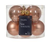 Kerstbal glas d7 cm rose ass 8st kerst Decoris - Decoris - thumbnail