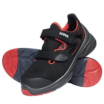 uvex 1 G2 6836247 Veiligheidsandalen ESD S1P Schoenmaat (EU): 47 Rood/zwart 1 paar