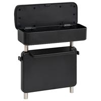 VidaXL Armsteun universeel 23x8x(30-38) cm abs zwart - thumbnail