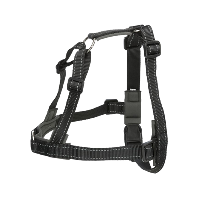 TRIXIE HONDENTUIG TRAININGSTUIG LEAD'N'WALK SOFT ZWART 65-105X2,5 CM