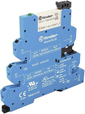 Finder 39.61.3.230.0060 Koppelrelais 230 V/AC 6 A 1x wisselcontact 1 stuk(s)