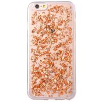 iPhone 6/6s siliconen hoesje - Rosegouden blaadjes - thumbnail