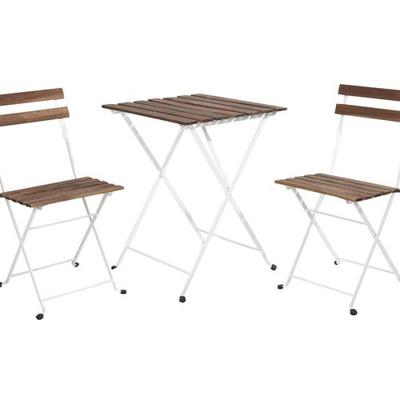 Bistroset Valance 3-delig Wit