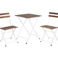 Bistroset Valance 3-delig Wit - thumbnail