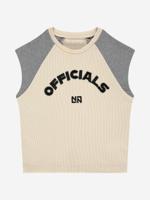 Nik&Nik zomer rib top meisjes - taupe / grijs - Officials - thumbnail