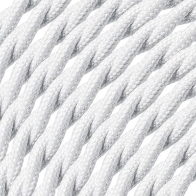 ROL 30 Meter strijkijzersnoer GEDRAAID WIT 3X0.75mm