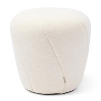 Rivièra Maison Hocker 'Perruche' Bouclé, kleur Simply White - thumbnail