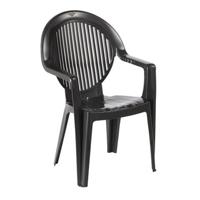 Grosfillex Fidji diningstoel antraciet - thumbnail