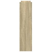 Opbergtrolley smal 4-laags bewerkt hout sonoma eikenkleurig - thumbnail