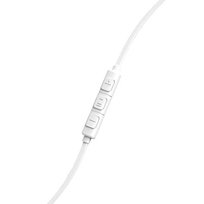 Hama Joy Headset, in-ear, microfoon, platte kabel, wit