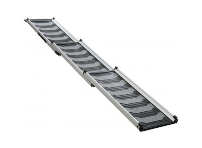 TRIXIE LOOPPLANK TELESCOPISCH TOT 90 KG ZWART / GRIJS 78-175X40 CM