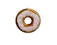 Figuur polyester donut licht bruin 13 cm - thumbnail