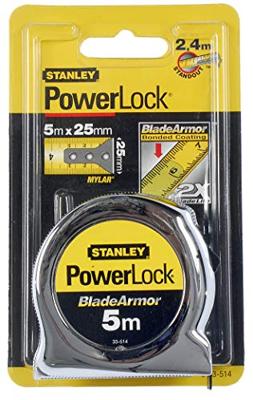 Stanley 0-33-514 Rolbandmaat Powerlock Blade Armor 5m - 25mm - thumbnail