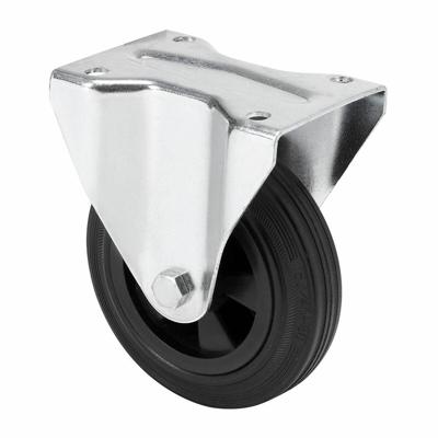 Rueda Ruedas Alex Zwart Rubber Poliamix Ø 10 cm 80 kg