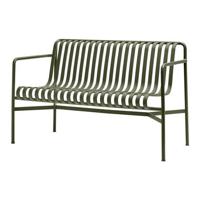 HAY Palissade tuinbank met armleuning olive - thumbnail