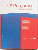 Pergamy L-map, ft A4, PP van 90 micron, doos van 100 stuks, geassorteerde kleuren - thumbnail