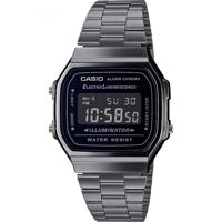 Horloge Heren Casio A168WEGG-1BEF Zwart Zilverkleurig (Ø 36 mm) (Ø 38 mm) - thumbnail