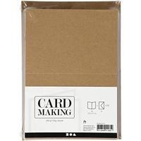 Creativ Company Kaarten en enveloppen naturel, 50 sets - thumbnail