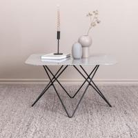 Nohr Salontafel 'Dominique' Marmerlook, 80 x 80cm, kleur Grijs - thumbnail