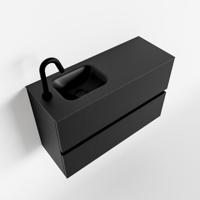 MONDIAZ ADA 80cm toiletmeubel urban. LEX wastafel urban links 1 kraangat - thumbnail