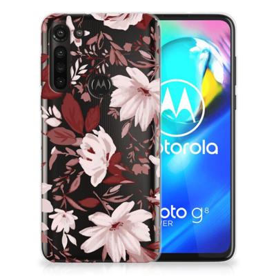 Smartphone hoesje Motorola Moto G8 Power Watercolor Flowers Smartphone hoesje Motorola Moto G8 Power Watercolor Flowers