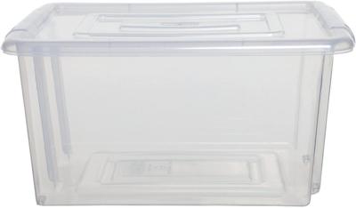 Whitefurze Stack & Store Mini opbergdoos 5 liter zonder deksel, transparant Whitefurze Stack & Store Mini opbergdoos 5 liter zonder deksel, transparant