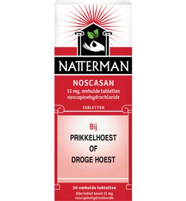 Natterman Noscasan 15 mg bij prikkelhoest of droge hoest Tabletten