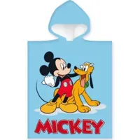 Mickey en Goofy poncho 50 x 100 cm blauw - thumbnail