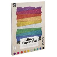 Hobbykarton glitter carftid 24x34cm 180gr 10v 10kl | 12 stuks - thumbnail