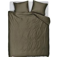 Beddinghouse Beddinghouse Dekbedovertrek Change Olijfgroen 200x200/220 cm - thumbnail