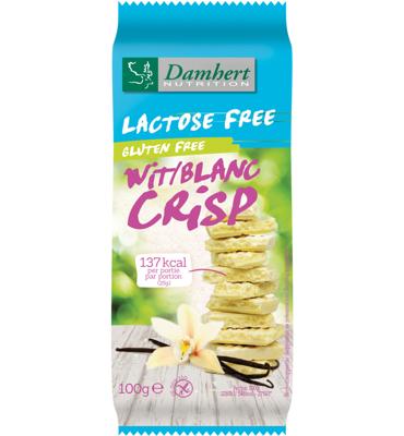 Damhert Lactose Free Witte Chocoladetablet Crisp glutenvrij
