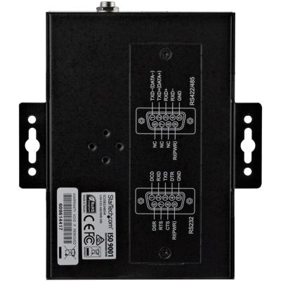 StarTech.com 4 Port Seriële USB Hub naar RS-232/422/485 Adapter, Industriële USB 2.0 naar DB9 Serial Converter Hub, IP30 Rated, Din Rail Monteerbaar, 15kV ESD Bescherming (ICUSB234854I)