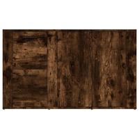Dressoir 100x33x59,5 cm bewerkt hout gerookt eikenkleurig - thumbnail