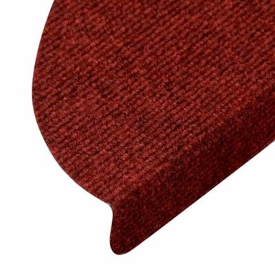 VidaXL Trapmatten zelfklevend 15 st 56x17x3 cm rood