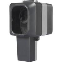 Sygonix SY-6670746 1-voudig Stopcontact (opbouw) Afsluitbaar, Zwenkbare stopcontacttop IP55 Grijs - thumbnail